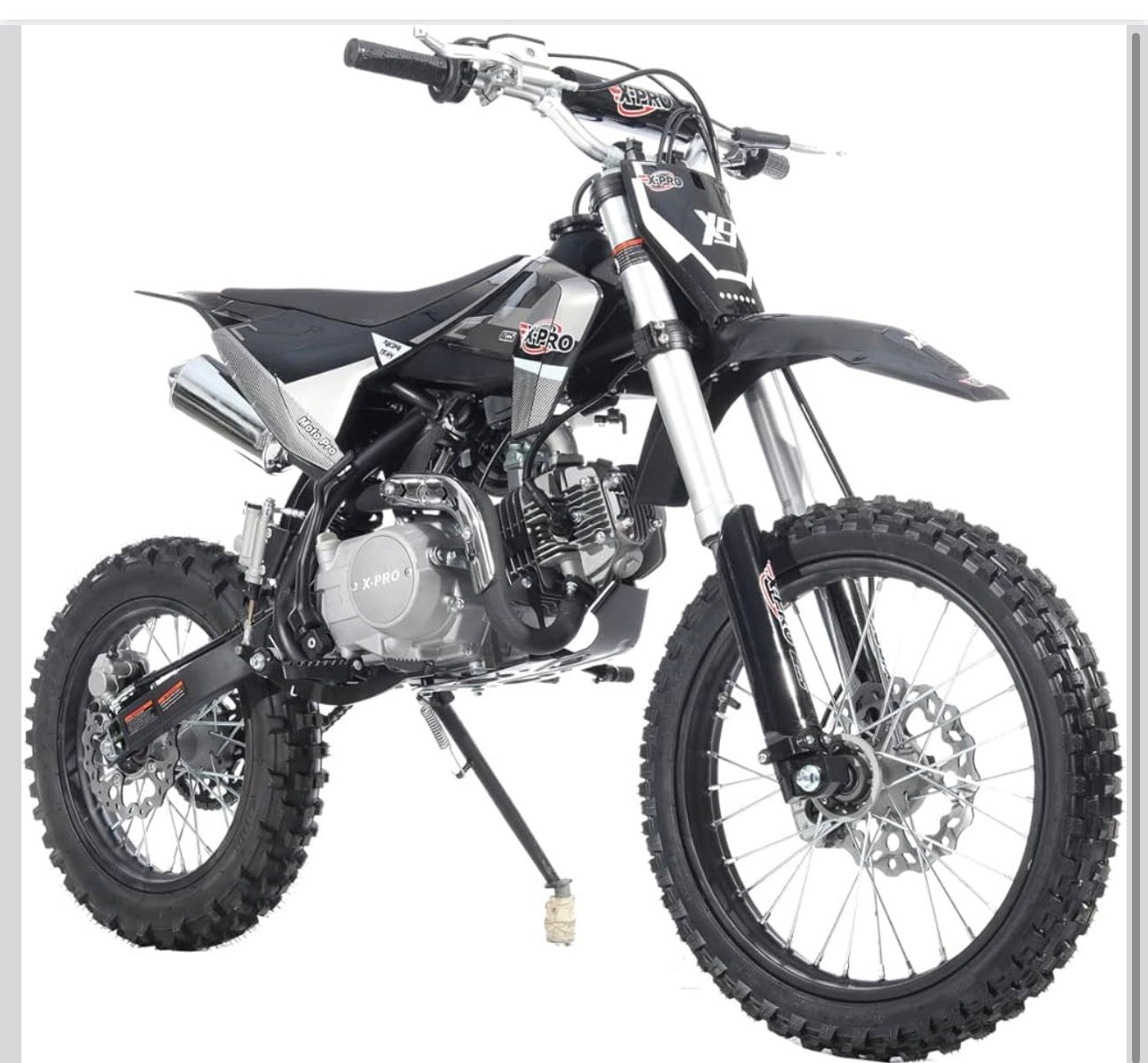 X-PRO 125cc Gas Dirt Bike Pit Bike Adults Dirt Pit Bike 125 Dirt Bike Dirt Pitbike,Big 17"/14" Tires!
