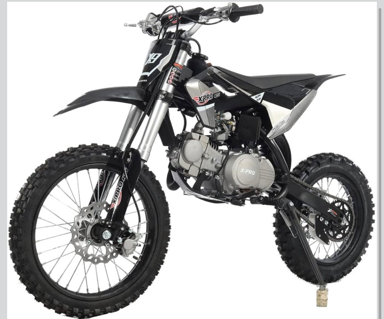 X-PRO 125cc Gas Dirt Bike Pit Bike Adults Dirt Pit Bike 125 Dirt Bike Dirt Pitbike,Big 17"/14" Tires!